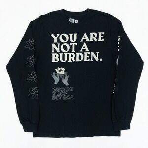 To Write Love on Her Arms T Shirt Adult Medium Black Not A Burden Graphic